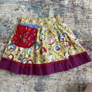 Matilda Jane Paint by Numbers Bird Twirl Girls Skirt Size 8 With Pocket